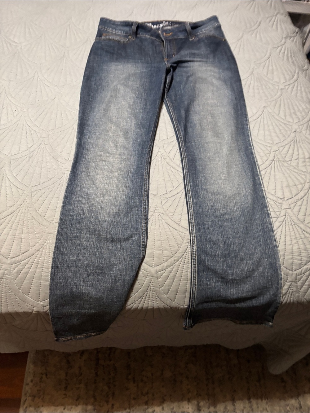 Wrangler Women's Faded Blue Flare Jeans